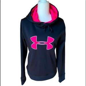 Under Armour Hoodie Black/Hot Pink Size:Small